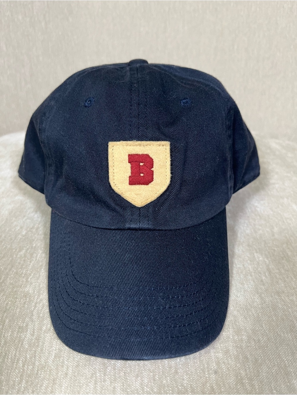 Banana Republic Navy Baseball Cap with Red Shield Patch